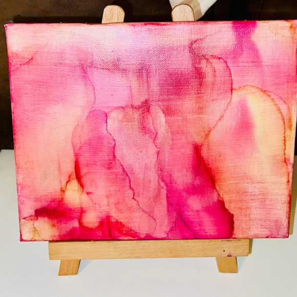 Alcohol Ink Mixed Media Framed Canvas (Under),Sz 8x10
Title Hearts Wild&On Fire - Picture 2 of 2